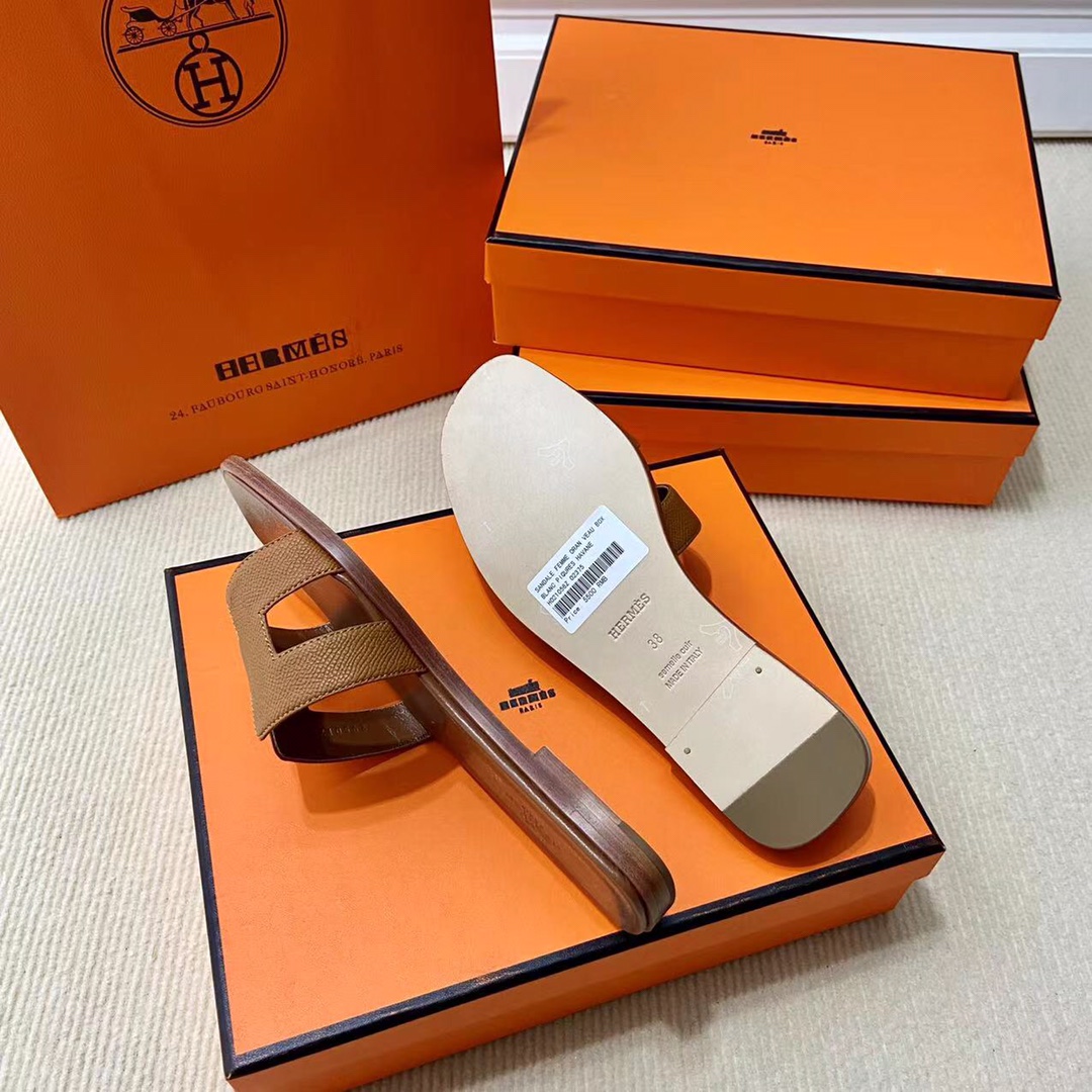 에르메스 올수공 오란 슬리퍼 샌들 앱송 32